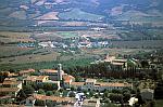 Saturnia: il paese - Veduta aerea 1